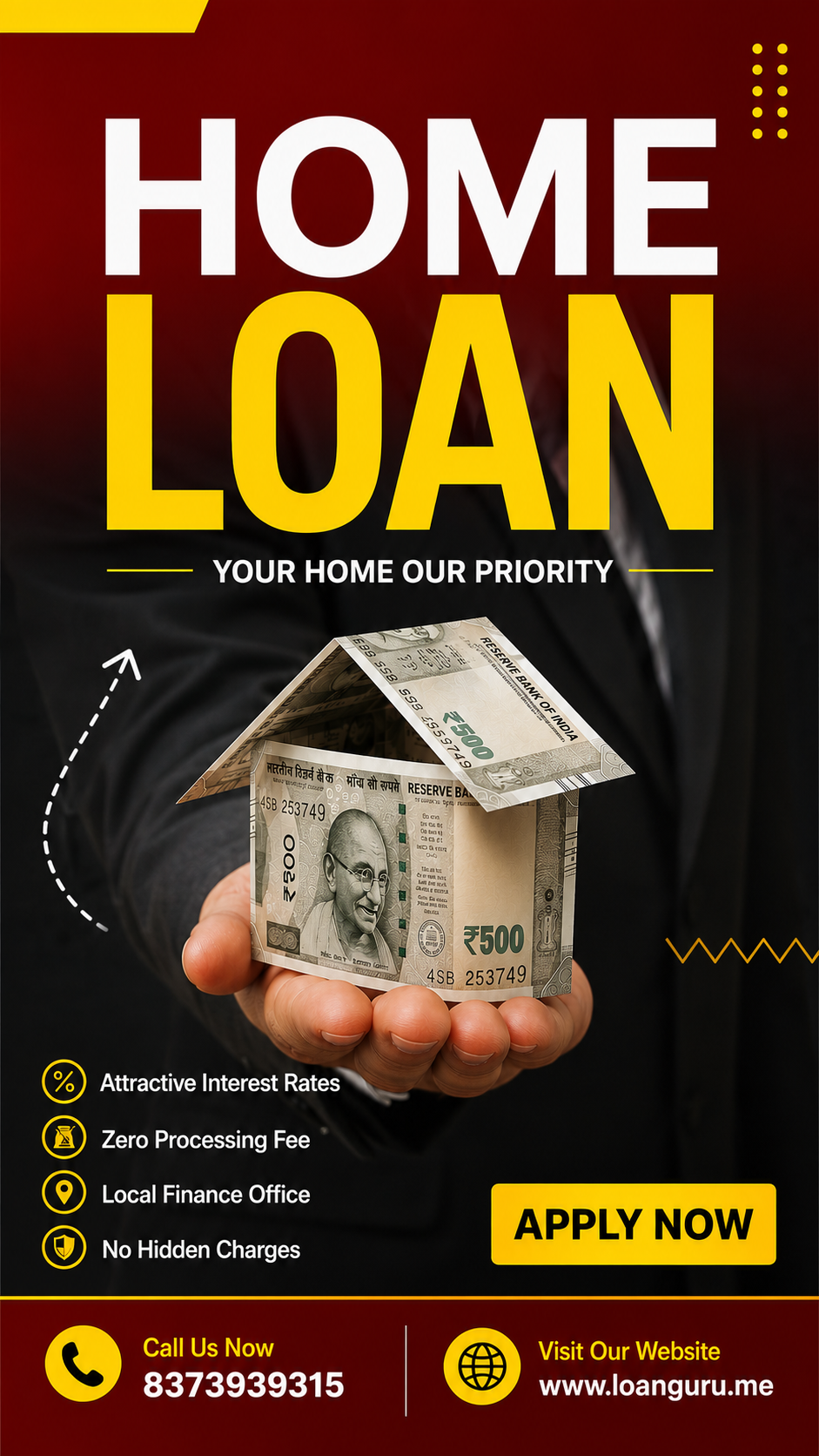 🏡 Home Loan with Lowest Interest Rates | Fast Approval | LoanGuru.me